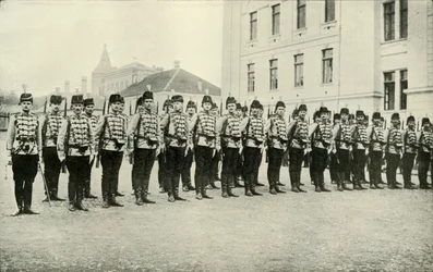 Kawaleria serbska na paradzie, 1919.