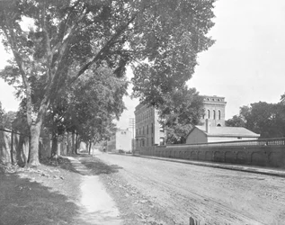 Sheffield Hall, Yale College, New Haven, Connecticut, USA, ok. 1900.