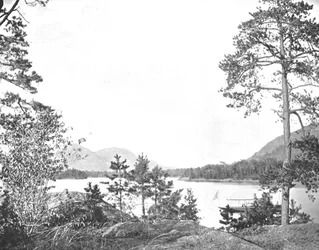 Shelving Rock Mountain, Lake George, stan Nowy Jork, USA, ok. 1900.
