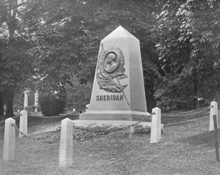 Grobowiec Sheridana, Cmentarz Narodowy w Arlington, Wirginia, USA, około 1900