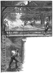 Łopata soli w South Durham Salt Works, 1884