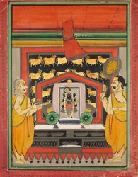 Shri Dwarkanathji z Kankroli Dubaraknathji, połowa XIX wieku.