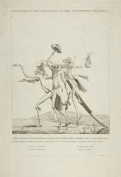 Opis chouanów i innych kontrrewolucjonistów, ca. 1793.