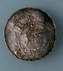 Srebrny denar miasta Hildesheim, Niemcy, c1045-c1056