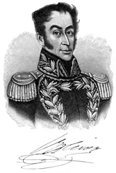Simón Bolívar, południowoamerykański przywódca rewolucyjny z XIX wieku, 1901