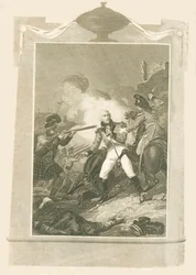 Sir Ralph Abercrombie w bitwie pod Aleksandrią, 1801, 1816.