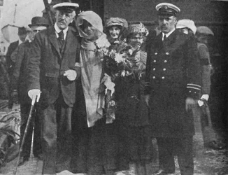 Sir Squire Bancroft i Madame Sarah Bernhardt, ok. 1925 r.