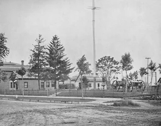 Miejsce starego fortu Wayne, Indiana, c1897.
