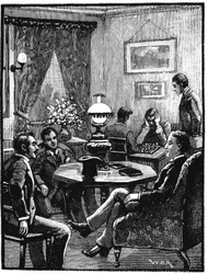 Salon w YMCA, Exeter Hall, Londyn, 1887