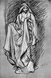 Szkic Regana z Króla Leara, 1899