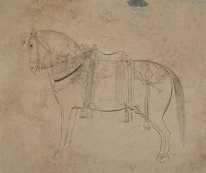 Szkic konia, koniec XVIII wieku.