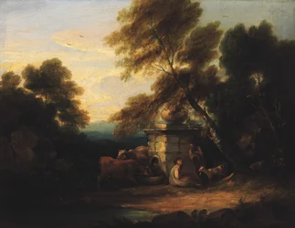 Mały pejzaż, ca. 1750-1800.