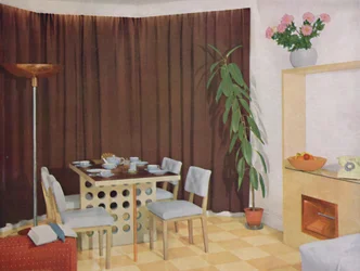 Mały salon-jadalnia, 1938