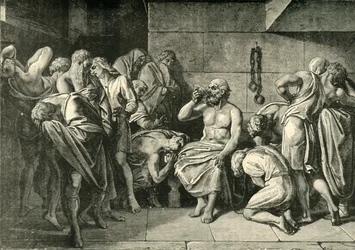 Sokrates pijący cykutę, 1890.