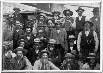 Niektórzy z oficerów Cronjes Boer po Paardebergu, II wojna burska, 1900
