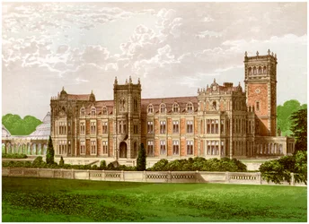 Somerleyton, Suffolk, dom Baroneta Crossleya, ok. 1880 r.