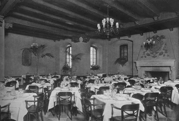 Jadalnia południowo-wschodnia, budynek Fraternity Clubs Building, Nowy Jork, 1924