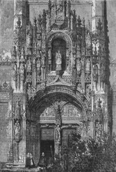 Południowy front klasztoru Santa Maria w Belem, c1890