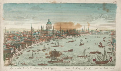 Southwest Prospect of London, 1760.