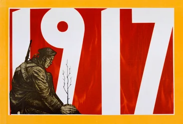Radziecki plakat propagandowy, 1917
