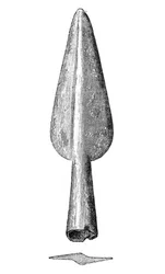 Grot włóczni z Homblières, Aisne, Francja, 1893
