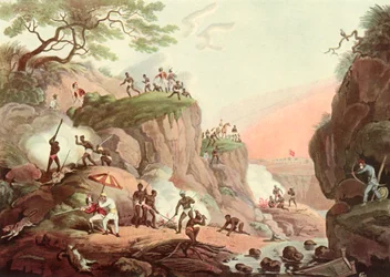 Sport w Indiach - Palenie wilków z ich ziem, ok. 1808, 1901.