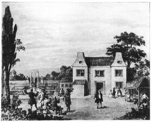 Wiosenne ogrody, miejsce Lowndes Square, Londyn, koniec XVIII wieku 1907