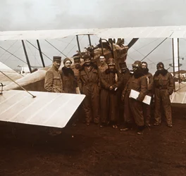 Eskadra w Sommesous, północna Francja, c1914-c1918