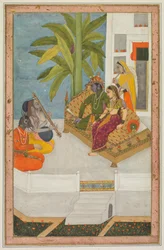 Sri Raga: Ilustracja z serii Ragamala, c. 1740.