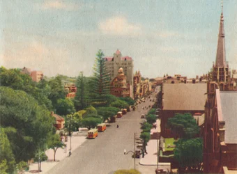 St. Georges Terrace, Patrząc na zachód, ok. 1947.