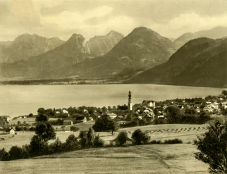St Gilgen, Jezioro Wolfgang, Austria, ok. 1935.