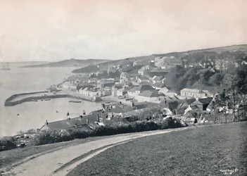 St. Mawes – Pokazuje port i zamek, 1895