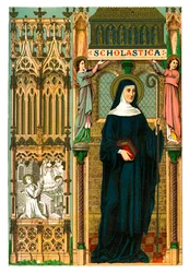 Św. Scholastyka, 1886 r.