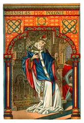 Św. Stanisław, polski biskup i męczennik z XI wieku, 1886 r.