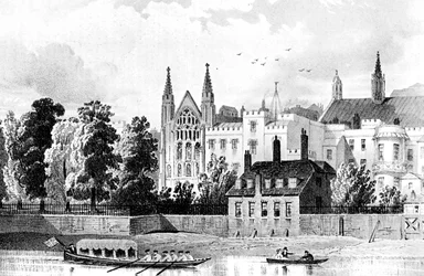 Kaplica św. Stefana i Dom Mówców, Westminster, Londyn, 1834 c1905