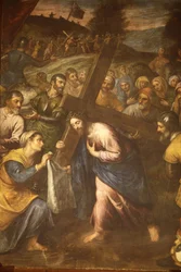 Sta Veronica i Jezus niosący krzyż, Tricase, Włochy