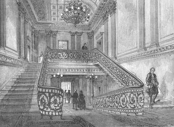 Schody w Northumberland House, 1897