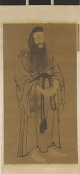Stojąca postać Lü Dongbin, dynastia Ming, 1368-1644.