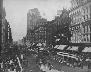 State Street, Chicago, ok. 1897.