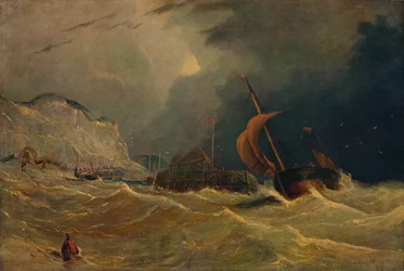 Burzowy pejzaż morski, ok. 1830, 1938 r