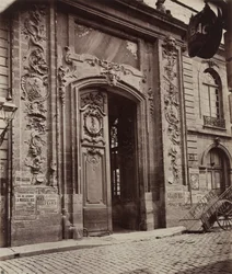 Ulica w Dijon, przed 1870 rokiem.