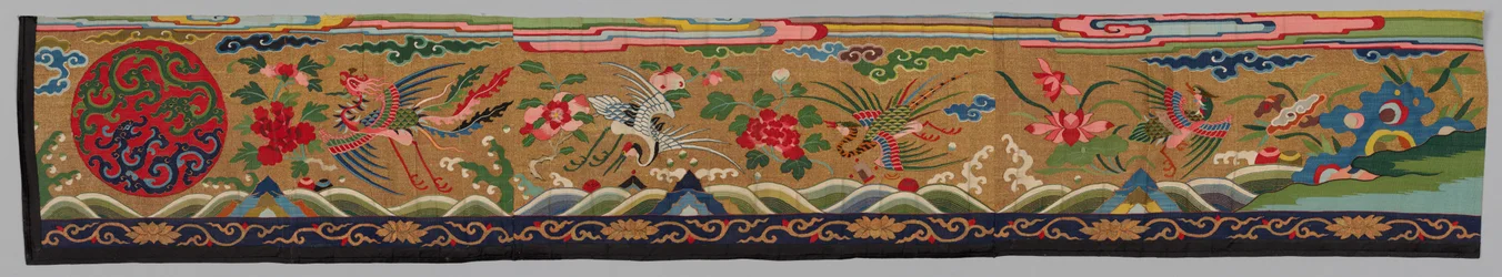 Pasek jedwabnego gobelinu Ko Ssu, 1700-1800.