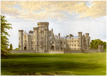 Zamek Studley, Warwickshire, dom rodziny Walkerów, ok. 1880 r.