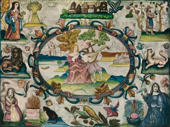Obraz z kikuta, okres jakobijski, c1615 r.