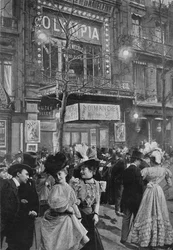 Na bulwarze – wyjście z Olimpii, 1900