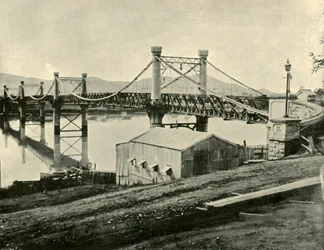 Most wiszący nad Fitzroy, 1901.