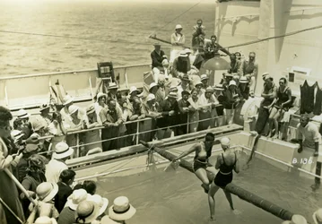Basen na pokładzie RML Atlantis, c1929-c1939