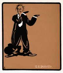 TE Dunville 1868-1924, angielski piosenkarz i komik, koniec XIX wieku