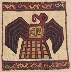 Kwadratowy panel gobelinowy, ok. 1900 r. 700-1100.