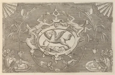 Tablice i inne ozdoby z różnymi i kapryśnymi wynalazkami Kartusze i inne ozdoby z ..., 1773.